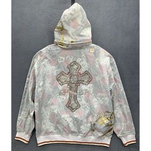Blanco label La Cosa Nuestra Skulls And Roses Jacket  3XL White Day Of The Dead